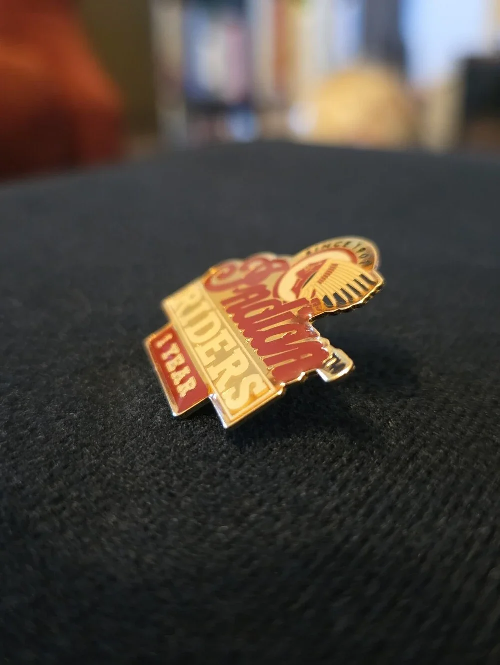 Indian Motorcycle Lapel Pin Indian Riders Since 1901 1 Year Membership Gold Tone